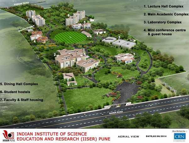 IISER Pune campus map (click to enlarge)